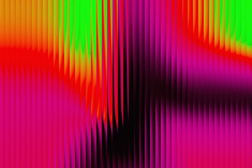 abstract colours frosted glass